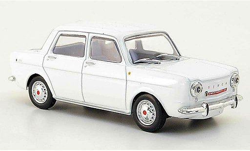 Abarth 1150 1963 1/43 Hachette Simca blanche miniature