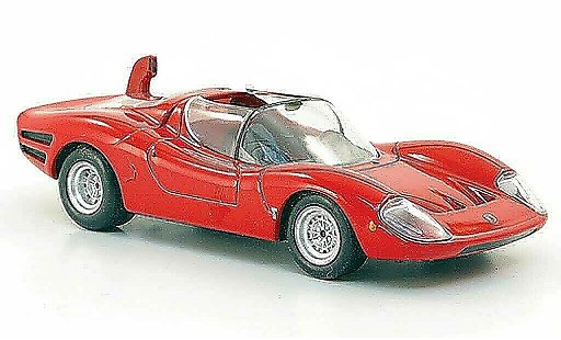 Abarth 1600 OT 1/43 Hachette rouge 1966 miniature