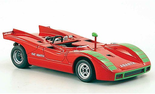 Fiat 2000 Abarth 1/43 Hachette Sport Spider (SE019) rouge 1970 miniature