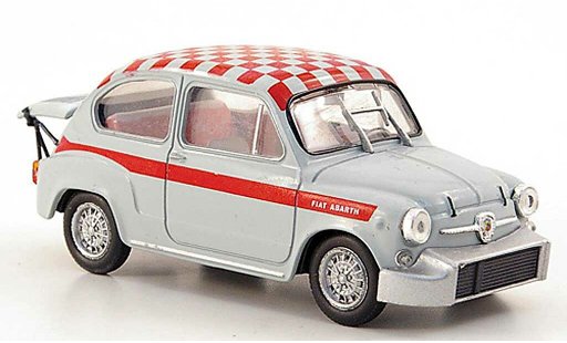 Fiat Abarth 1000 Berlina Corsa 1/43 Hachette / grise/rouge-&Atilde; carreaux 1967 miniature