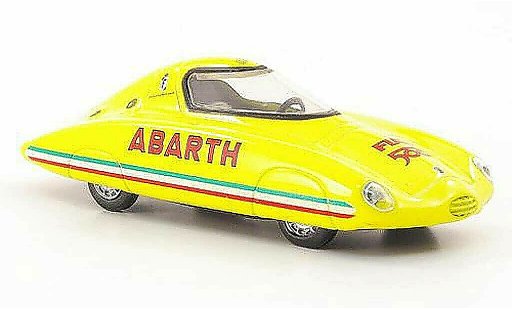 Fiat 500 Abarth 1/43 Hachette Rekordfahrzeug Pinin Farina jaune 1958 miniature