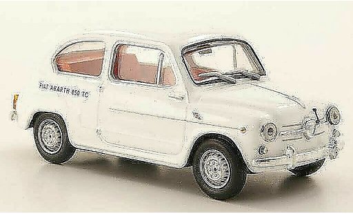 Fiat 850 Abarth TC 1/43 Hachette blanche miniature