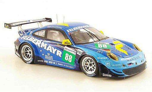 Porsche 911 GT3 RSR 1/43 Spark 2011 No.88 Team Felbermayr-Proton 24h Le Mans miniature
