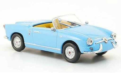 Fiat 750 Abarth 1/43 Hachette Spider Allemano bleu 1958 miniature