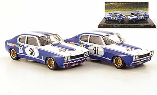 Ford Capri RS 2600 1/43 Trofeu 2er Set: MKI No.90 et No.91 ADAC 1000 Km Rennen 1972 miniature