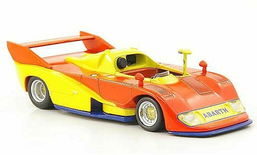 Abarth 2000 Sport Spider 1/43 Hachette (SE027) orange/jaune/bleu 1974 miniature