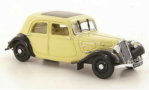 Citroen Traction 7 1/43 Norev C beige/noire 1934 miniature