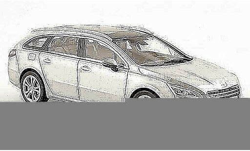 Peugeot 508 SW 1/43 Norev grise 2010 miniature