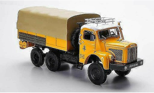 Berliet GBC camion 1/43 Norev 8 6x6 Gazelle jaune PP-LKW 1959 miniature