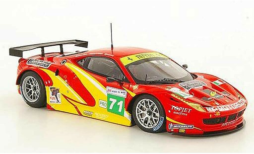 Ferrari 458 Italia GT2 1/43 Fujimi No.71 Team AF Corse 24h Le Mans 2011 miniature