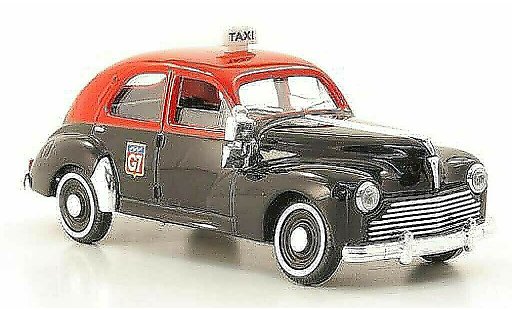 Peugeot 203 Berline 1/43 Solido Taxi noire/rouge 1954 miniature