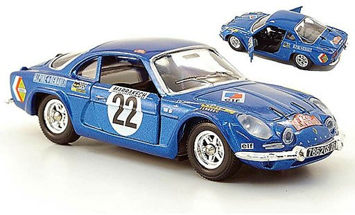 Alpine A110 rallye 1/43 Solido No.22 Rally Monte Carlo 1971 miniature