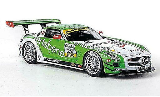 Mercedes SLS GT3 1/43 Schuco AMG No.22 Vertebene - MS Racing D.Sigacev / F.Stoll ADAC GT Masters-Saison 2011 miniature