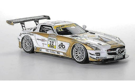 Mercedes SLS GT3 1/43 Schuco AMG No.32 Heico Motorsport D.Baumann / H.Proczyk ADAC GT Masters-Saison 2011 miniature