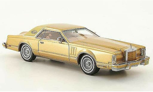 Lincoln Continental 1978 1/43 Neo Mark V Coupe gold/beige miniature