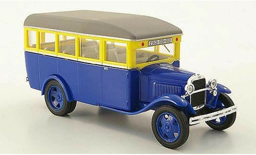 Gaz 03-30 Base 1/43 Nash Avtoprom bleu/jaune/grise miniature