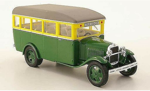 Gaz 03-30 Base 1/43 Nash Avtoprom verte/jaune/grise miniature