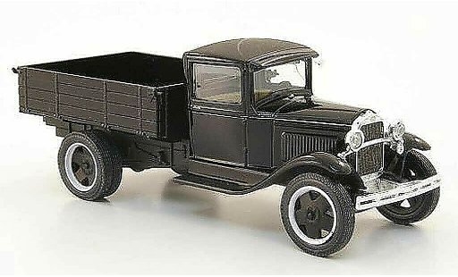 Gaz AA Pritsche 1/43 Nash Avtoprom plateau noire avec Chrom miniature