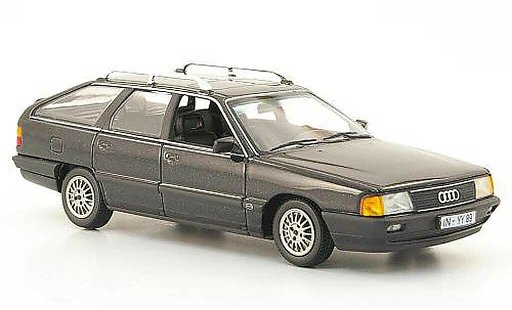 Audi 100 avant 1/43 Minichamps (C3) grise 1990 miniature