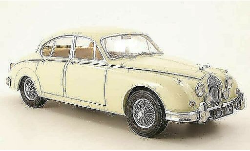 Jaguar MK 2 1/18 Model Icons 3.8 blanche rhd 1962 miniature