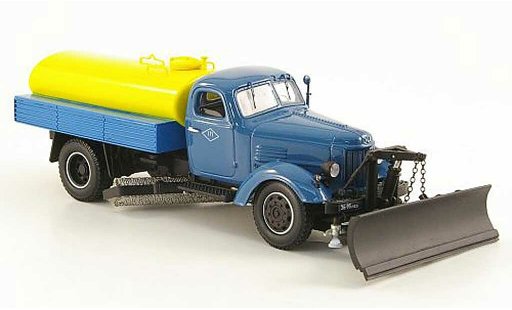 Zil 164 Base 1/43 DIP Models A/KPM-2 Strassenreiniverteg No.171 bleu/jaune miniature