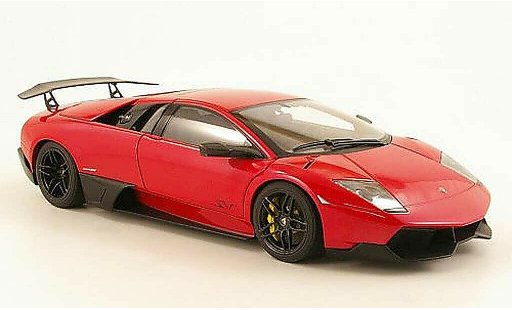 Lamborghini Murcielago LP670 1/18 Autoart SV rouge 2009 miniature