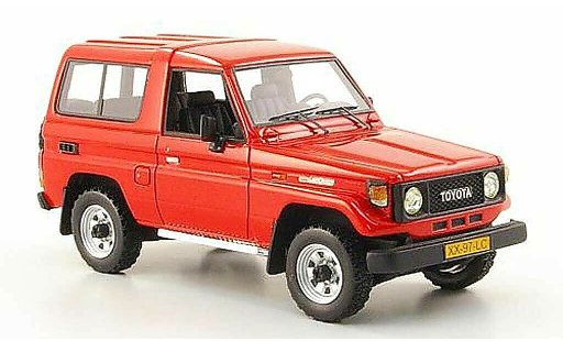 Toyota Land Cruiser 70 1/43 Neo LJ rouge 1986 miniature