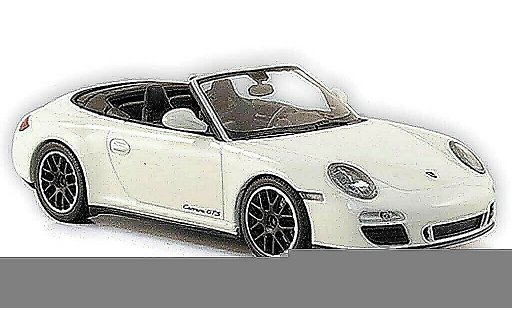 Porsche 911 GTS 1/43 Minichamps Carrera Cabriolet blanche 2011 miniature