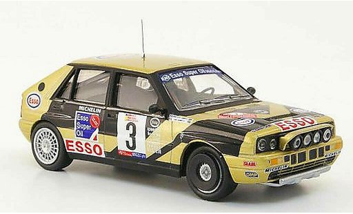 Lancia Delta HF Integrale 1/43 Hachette No.3 Esso Rally Vinho de Madeira 1989 miniature