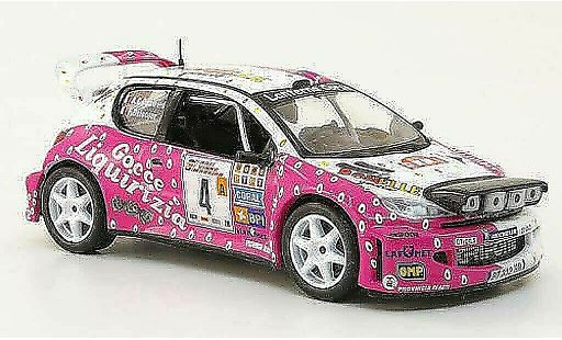 Peugeot 206 WRC 1/43 Hachette No.4 Bonelle Rally de Madeira 2003 miniature