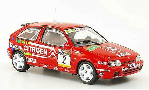 Citroen ZX Rallye 1994 1/43 Hachette 16V No.2 Reseau Rally du Rouerque miniature