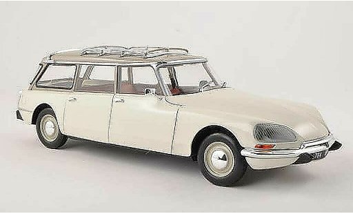 Citroen DS 21 1/18 Norev Break blanche/gris 1970 miniature