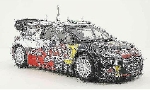 DS Automobiles DS3 WRC 2011 1/18 Norev No.2 Red Bull / Total S.Ogier / J.Ingrassia Rally Portugal miniature