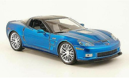 Chevrolet Corvette ZR1 1/18 Jada Toys C6 bleu/carbon phares 2009 miniature