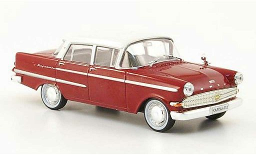 Opel Kapitan P2.6 1/43 Hachette rouge/blanche (ohne Magazin) 1961 miniature