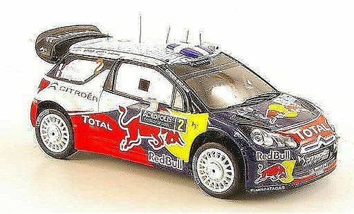 DS Automobiles DS3 WRC 2011 1/43 Spark No.2 Red Bull Rally Acropolis miniature