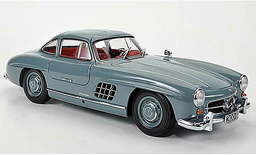 Mercedes 300 Base 1/18 Minichamps (W198 l) grise 1954 miniature