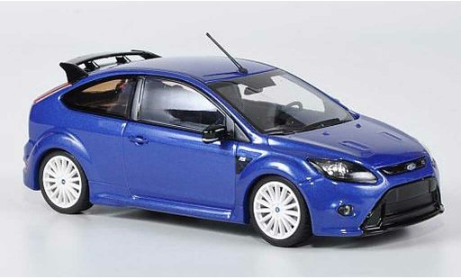 Ford Focus RS 1/43 Minichamps bleu avec blancheen Radern 2009 miniature