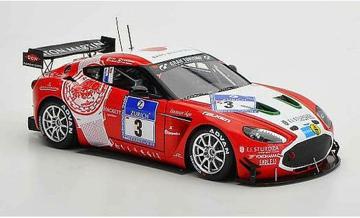 Aston Martin V12 Zagato coupe 1/43 Minichamps Zagato No.3 24h Nurburgring 2011 miniature