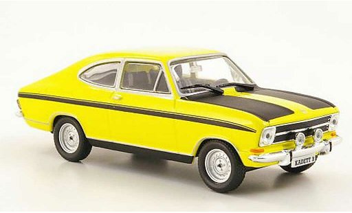 Opel Kadett B B 1/43 Hachette Coupe jaune/noire (ohne Magazin) 1972 miniature