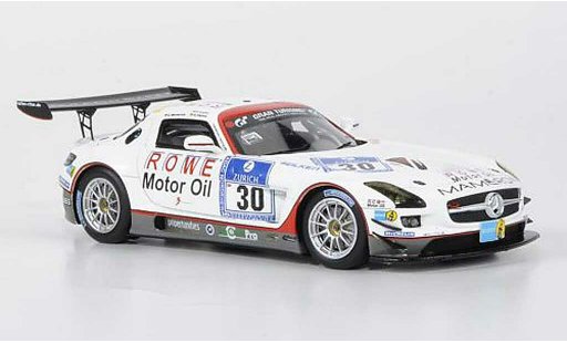 Mercedes SLS GT3 1/43 Minichamps AMG No.30 Mamerow / Rowe Racing 24h ADAC Nurburgring 2011 miniature