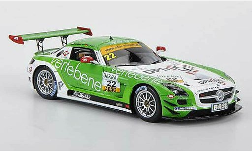 Mercedes SLS GT3 1/43 Minichamps AMG No.22 MS Racing D.Sigacev / F.Stoll ADAC GT Masters 2011 miniature