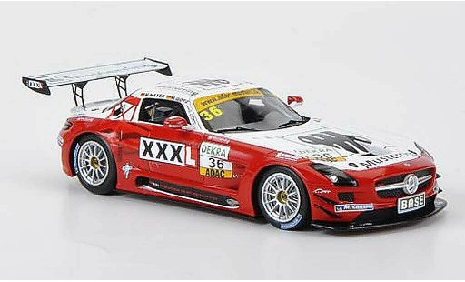 Mercedes SLS GT3 1/43 Minichamps AMG No.36 MS Racing Musterring ADAC GT Masters 2011 miniature