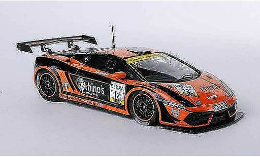 Lamborghini Gallardo LP600 1/43 Minichamps 2011 No.12 Team Rhinos Leipert MS ADAC GT Masters miniature