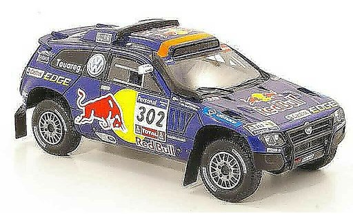 Volkswagen Touareg Dakar 1/43 Spark Race 3 No.302 Red Bull Rally 2011 miniature