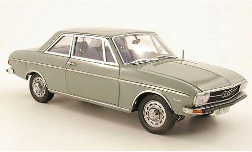 Audi 100 berline 1/18 Signature (C1) 2 portes grise verte 1972 miniature