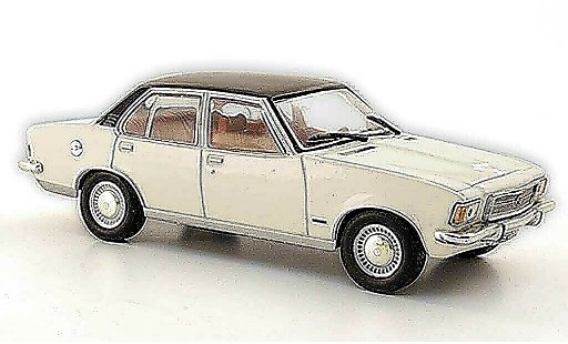 Opel Rekord D 1/43 Hachette 2100 Diesel blanche/noire (ohne Magazin) 1973 miniature