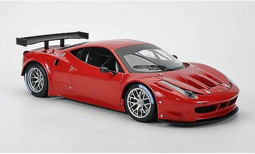 Ferrari 458 Italia GT2 1/18 Hot Wheels Elite rouge Presentationsfahrzeug miniature