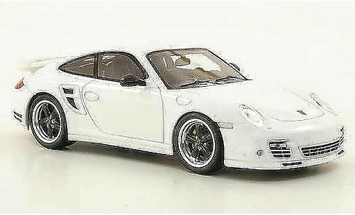 Porsche 911 Turbo S 1/43 Spark Tequipment (II) blanche miniature