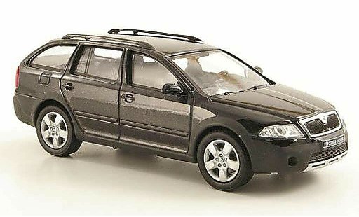 Skoda Octavia Combi 1/43 Abrex Scout noire miniature
